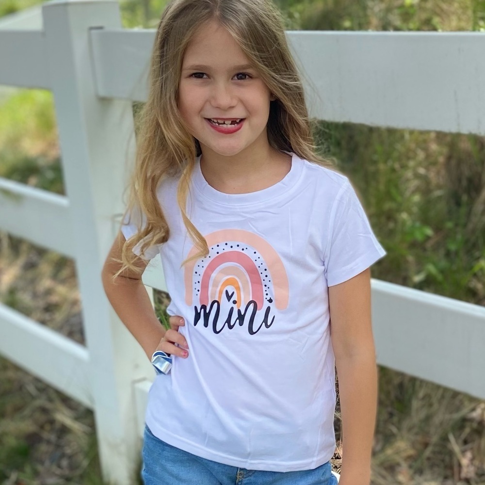 Mini Boho Rainbow Graphic Tee